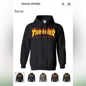 Black Thrasher Hoodie